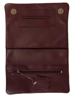 Produktbild: Mestango Frost in Leder rot 2016-4 Tabaktasche Drehertasche Tabakbeutel