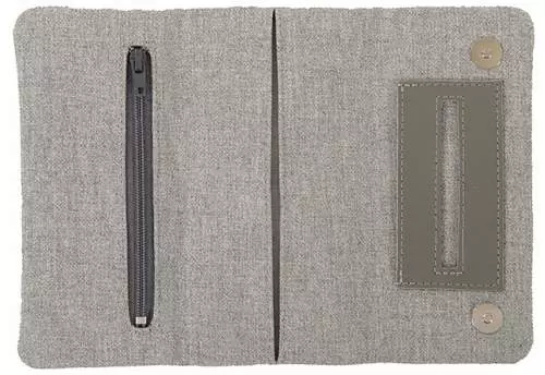 Produktbild: Mestango Dual Spirit 1015-3 grau Drehertasche innen offen