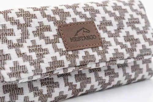 Produktbild: Mestango Dual Spirit 1015-12 beige Drehertasche vorne mit Logo