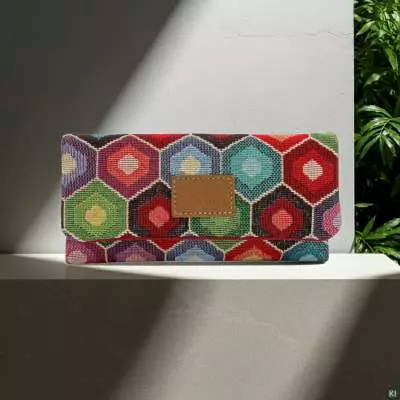 Produktbild: Mestango Stoff bunt Rhombus 1006-3 Tabaktasche