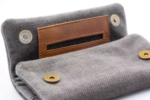 Produktbild: Mestango Terra 1014-5 grau Drehertasche vorne halb offen