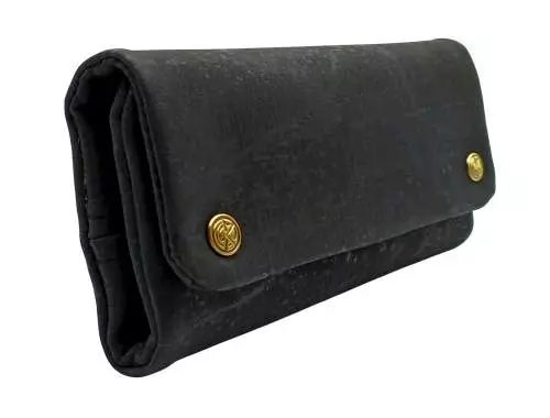 Produktbild: Original Kavatza Black Deluxe Kork schwarz TPC41CR Tabaktasche stehend