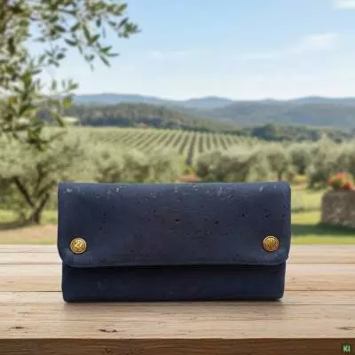 Produktbild: Original Kavatza Dark Blue Deluxe Kork blau TPC44CR Tabaktasche im Freien