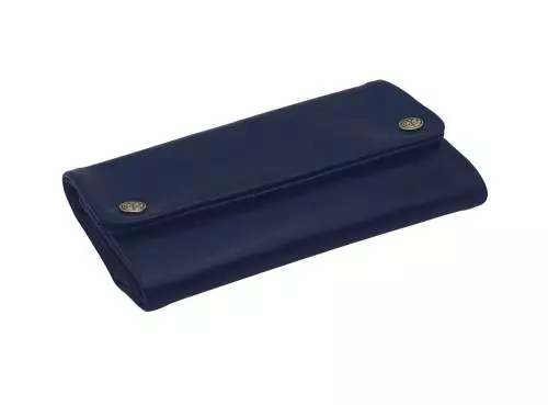 Produktbild: Original Kavatza Blue Marlin Deluxe TR07CR Leder Tabaktasche schräg