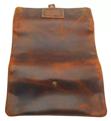 Produktbild: Kavatza Buckaroo Deluxe P 05RO Leder dunkelbraun Joint Tasche offen aussen