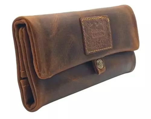 Produktbild: Kavatza Buckaroo Deluxe P 05RO Leder dunkelbraun Joint Tasche stehend