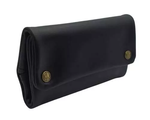 Produktbild: Original Kavatza Classic Deluxe TR01CR Leder schwarz Tabaktasche stehend