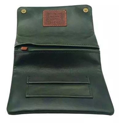 Produktbild: Original Kavatza Emerald Deluxe Leder dunkelgrün TP09CR offen