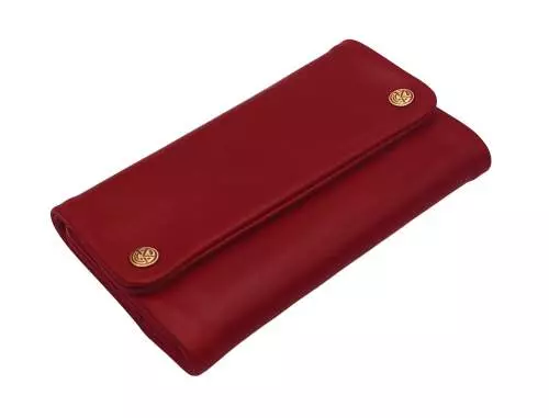 Produktbild: Original Kavatza Flamenco Deluxe Leder dunkelrot TP10CR schräg