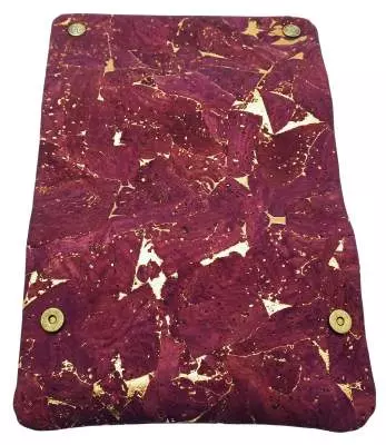 Produktbild: Original Kavatza Golden Bordeaux Deluxe Kork TPC66CR Tabaktasch offen außen