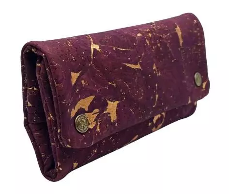 Produktbild: Original Kavatza Golden Bordeaux Deluxe Kork TPC66CR Tabaktasch stehend