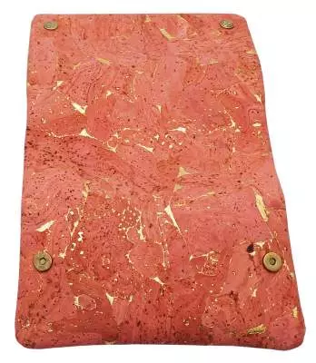 Produktbild: Original Kavatza Golden Coral Deluxe Kork TPC65CR Tabaktasche offen außen