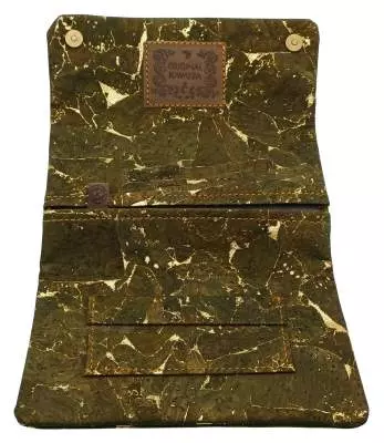 Produktbild: Original Kavatza Golden Olive Deluxe Kork TPC56CR Tabaktasche offen