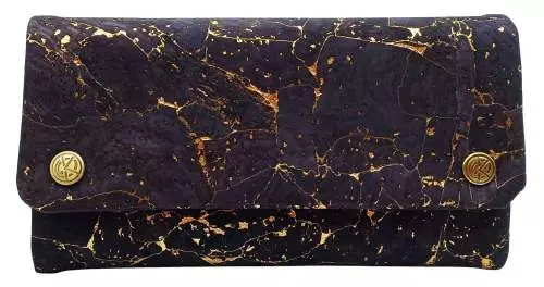 Produktbild: Original Kavatza Midnight Gold Deluxe Kork TPC57CR Tabaktasche