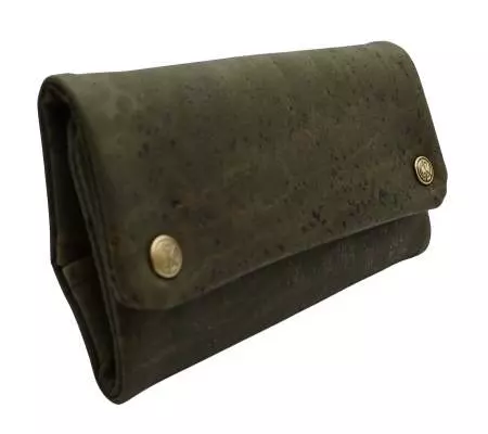 Produktbild: Original Kavatza Olive Deluxe Kork olivgrün TPC43CR Tabaktasche stehend