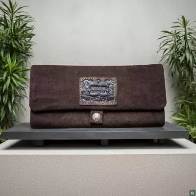 Produktbild: Original Kavatza Brownie P04 Leder dunkelbraun Joint Tabaktasche