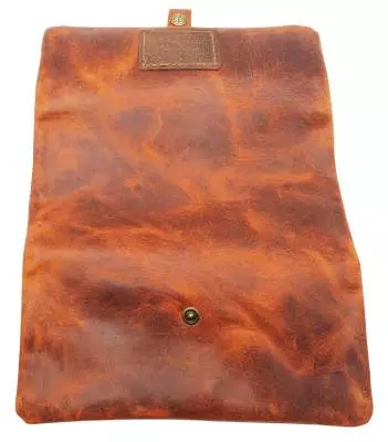 Produktbild: Kavatza Tabba Deluxe P 03RO Leder braun Joint Tabaktasche Drehertasche Tabakbeutel