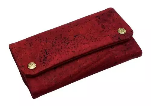 Produktbild: Original Kavatza Wine Deluxe Kork weinrot TPC42CR Tabaktasche schräg