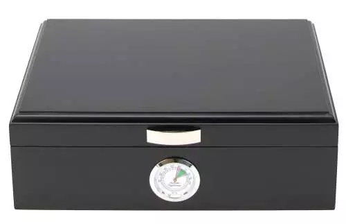 Produktbild: PASSATORE Humidor schwarz matt vorne