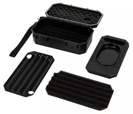Produktbild: Passatore Reisehumidor Cigar Case schwarz offen