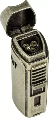 Produktbild: Passatore Trinidad Zigarrenfeuerzeug silber antik
