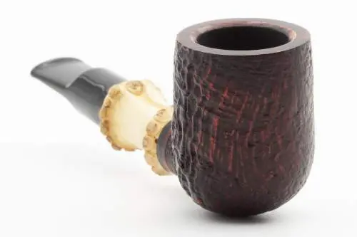 Produktbild: Rattray's Bamboo Billiard Sandblast Red 9mm Straight Billiard - Frontansicht