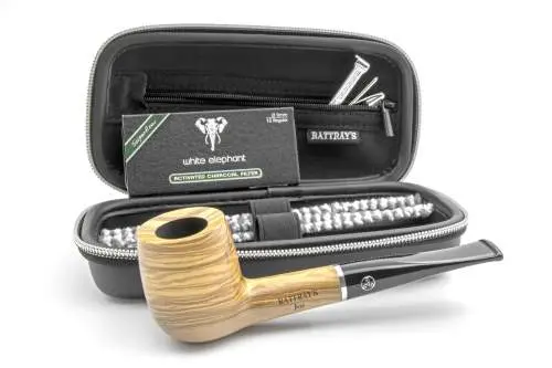 Produktbild: Rattray's Joy Olive Smooth 113 - Starter Set Straight Billiard - Lieferumfang