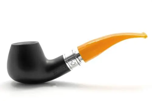 Produktbild: Rattray's Monarch Black 4 Yellow Half-Bent Diplomat - Seitenansicht
