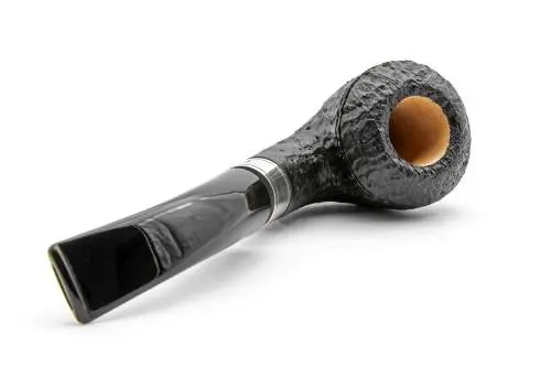 Produktbild: Rattray's Monarch Sandblast Black 178 Black Half-Bent Rhodesian - Profilansicht