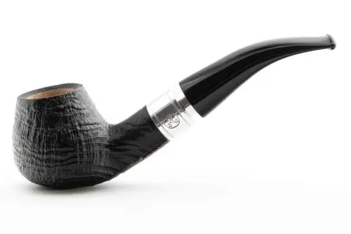 Produktbild: Rattray's Monarch Sandblast Black 4 Black Half-Bent Diplomat - Seitenansicht