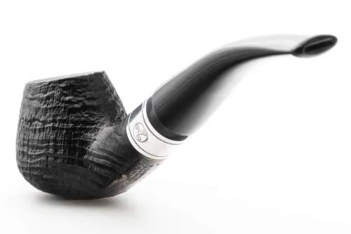Produktbild: Rattray's Monarch Sandblast Black 4 Black Half-Bent Diplomat - Rückansicht
