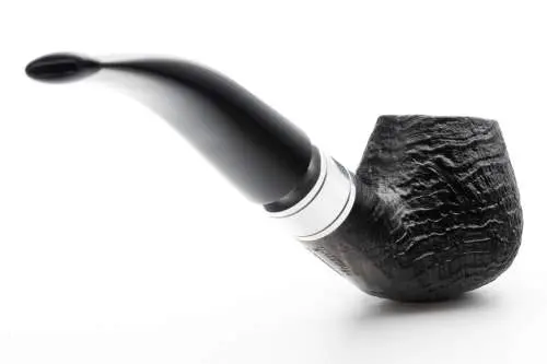 Produktbild: Rattray's Monarch Sandblast Black 4 Black Half-Bent Diplomat - Profilansicht