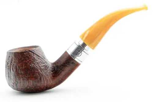 Produktbild: Rattray's Monarch Sandblast Brown 4 Yellow Half-Bent Diplomat - Seitenansicht