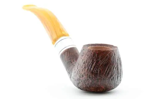 Produktbild: Rattray's Monarch Sandblast Brown 4 Yellow Half-Bent Diplomat - Frontansicht
