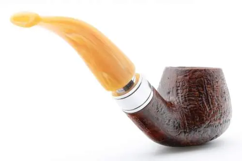 Produktbild: Rattray's Monarch Sandblast Brown 4 Yellow Half-Bent Diplomat - Profilansicht