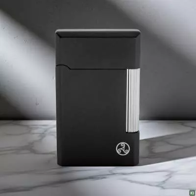 Produktbild: Rattray's Bel schwarz matt Pfeifenfeuerzeug stehend