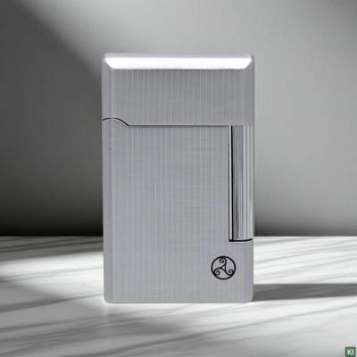 Produktbild: Rattray's Bel Chrome Stripe Pfeifenfeuerzeug stehend
