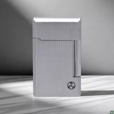 Produktbild: Rattray's Bel Chrome Stripe Pfeifenfeuerzeug stehend