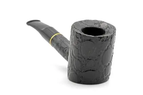 Produktbild: Savinelli Alligator Black 311 Half-Bent Cherrywood - Frontansicht