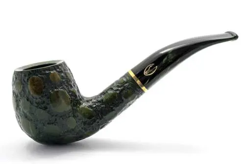Produktbild: Savinelli Alligator Green 677 Bent Billiard - Seitenansicht