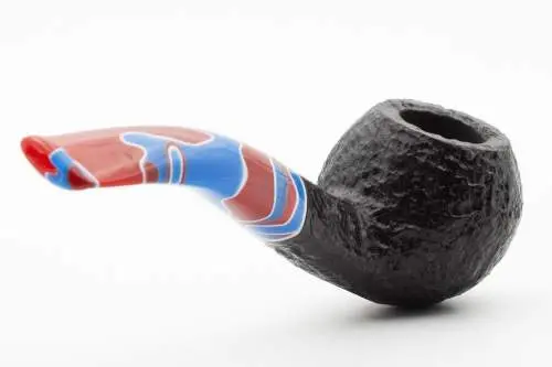 Produktbild: Savinelli Colombina Rustic Half-Bent Rhodesian - Profilansicht