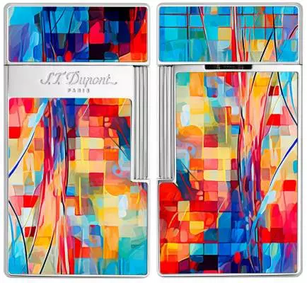 Produktbild: S.T. Dupont Biggy Graff'ty Multicolor Feuerzeug vorne hinten