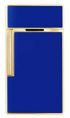 Produktbild: S.T. Dupont Biggy blau gold Feuerzeug hinten