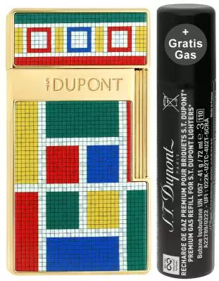Produktbild: S.T. Dupont Biggy Casablanca Mosaik gold Feuerzeug