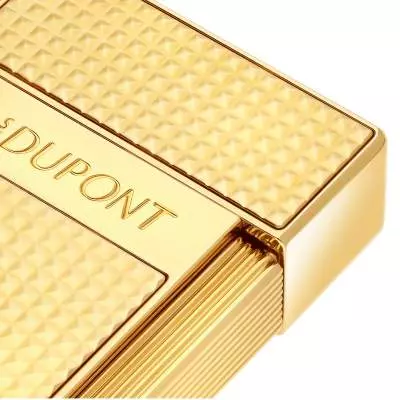 Produktbild: S.T. Dupont Biggy gold Diamond Head Feuerzeug Ausschnitt