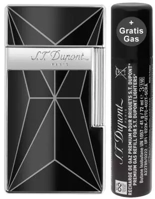 Produktbild: S.T. Dupont Biggy Fire X schwarz Feuerzeug 025070