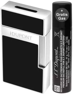 Produktbild: S.T. Dupont Biggy schwarz chrom Feuerzeug 025225