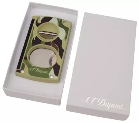 Produktbild: S.T. Dupont Camo Green 2-in-1 Cutter Verpackung