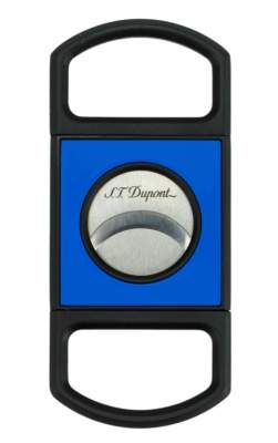 Produktbild: S.T. Dupont Zigarrencutter Fluo blau schwarz 21mm Schnitt