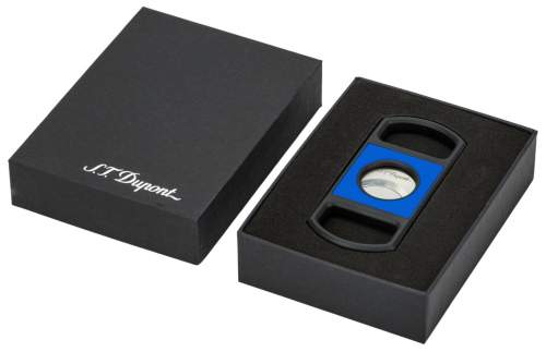 Produktbild: S.T. Dupont Zigarrencutter Fluo blau schwarz 21mm Schnitt